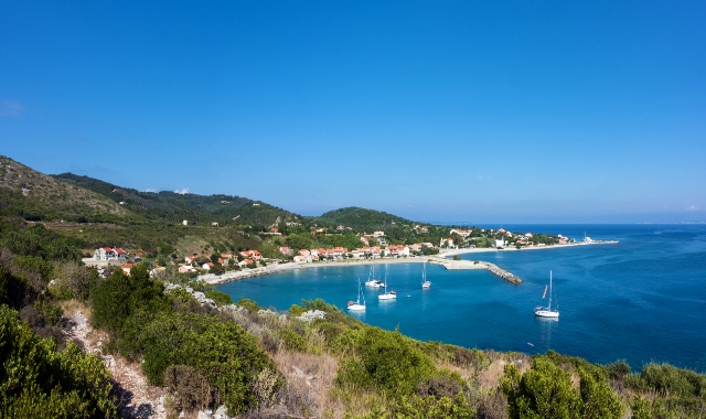 Panoramic view of Othonoi Island